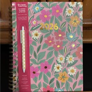 Floral 2026 planner & pen set